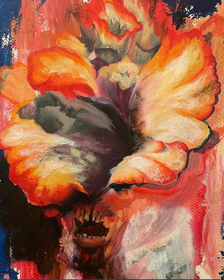 Clicker from The Last of Us - mixed media on cartridge paper.