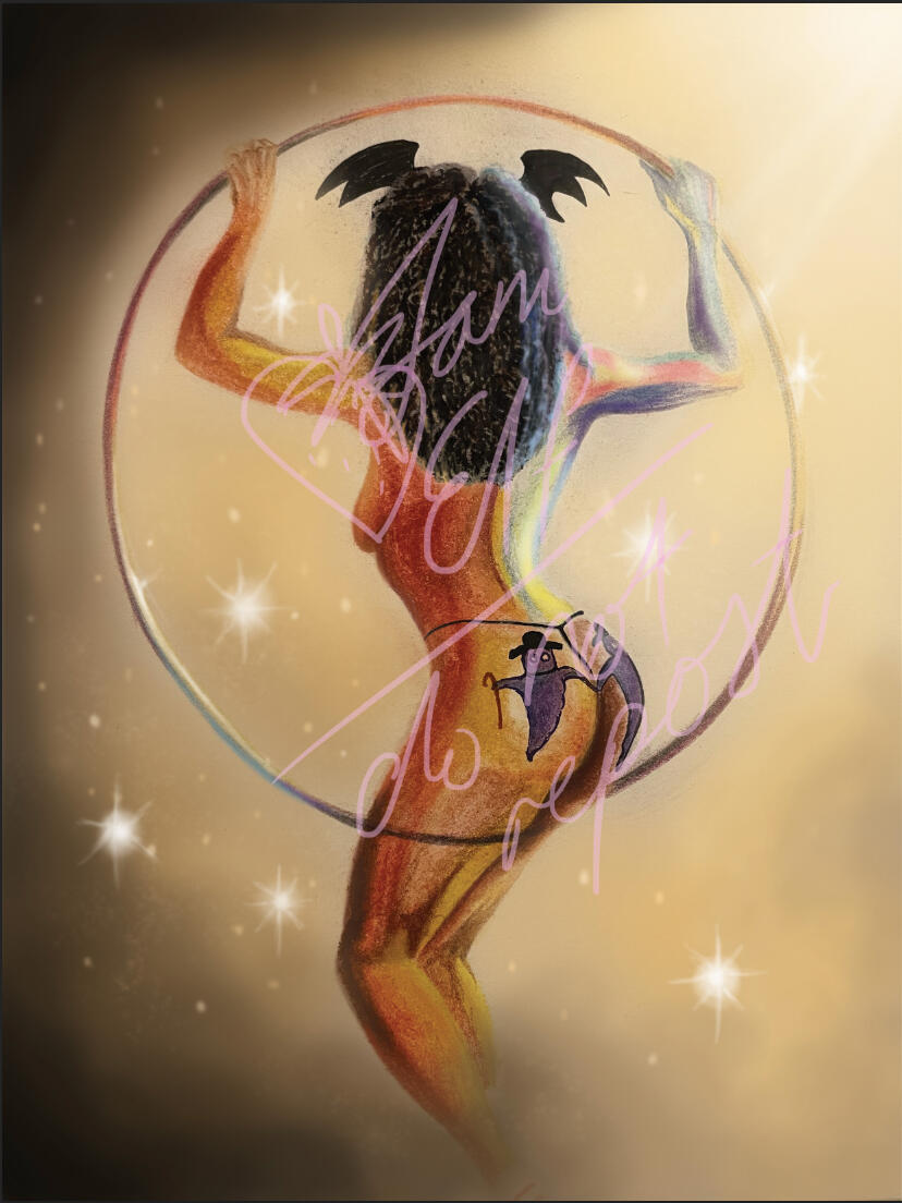 N'khaya - made for a friend using Faber-Castell soft pastels, polychromos coloured pencils and finished in Adobe Photoshop.